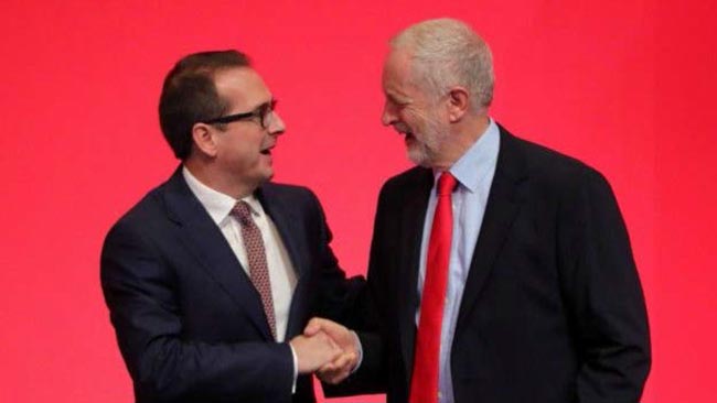 پیروزی دوباره کوربین در انتخابات رهبری حزب کارگر 